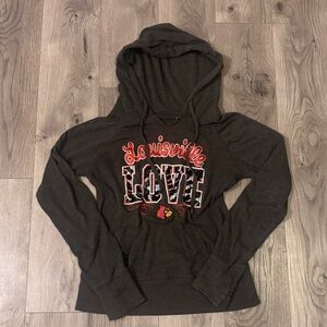 vintage press box Louisville Charcoal Hoodie with Y2K sparkles